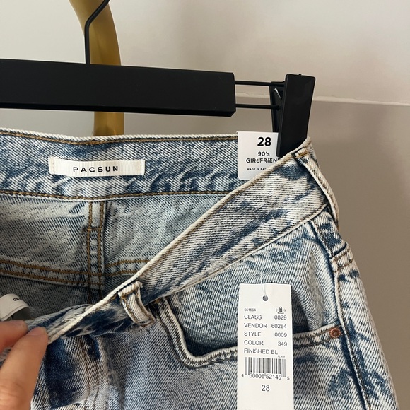 PacSun Light Blue Jean Shorts Denim - Picture 2 of 5